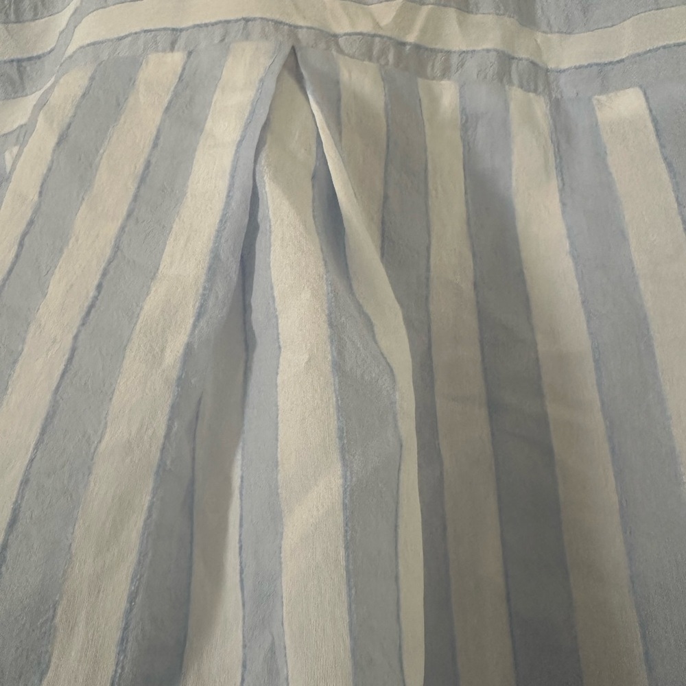Umgee Light Blue and White Striped Button-Up Shirt - Picture 3 of 8